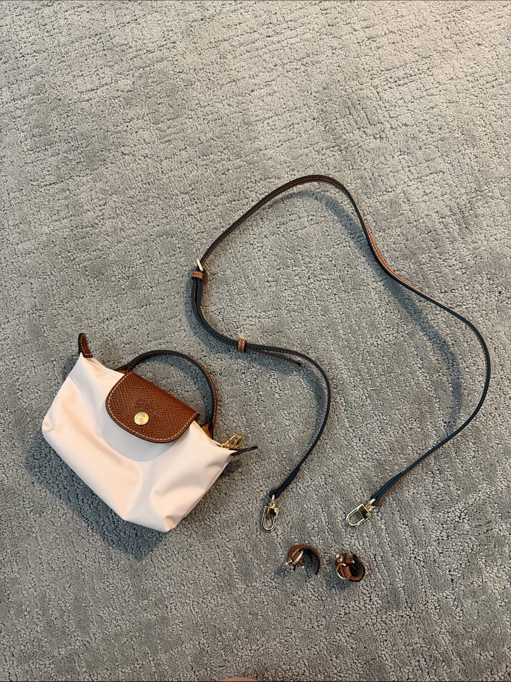 Longchamp Le Pliage Original Mini Pouch in Paper - Picture 7 of 7